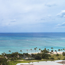 お部屋からのワイキキの海を望む